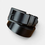 Ceinture Cuir Pleine Fleur Homme Chic Boucle Ardillon Noire | Nolvex La Maison de la Ceinture