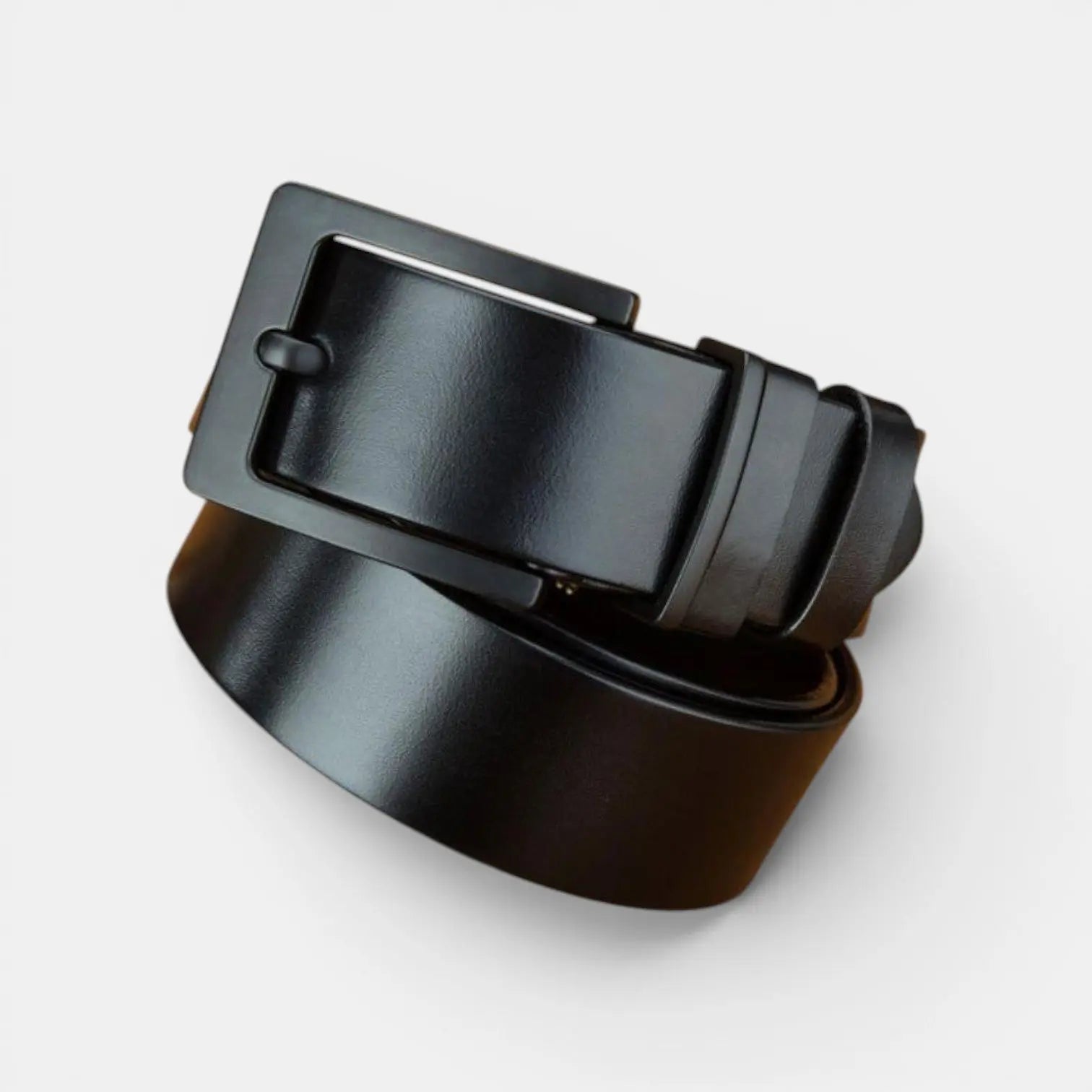 Ceinture Cuir Pleine Fleur Homme Chic Boucle Ardillon Noire | Nolvex La Maison de la Ceinture