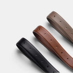 Ceinture Fine Cuir Lisse Boucle Arrondie Dorée Femme | Talvex La Maison de la Ceinture
