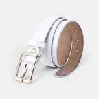 Ceinture Fine Cuir Lisse Femme Boucle Arrondie Dorée | Sorvel La Maison de la Ceinture