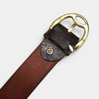 Ceinture Cuir Texturé Femme Motifs Floraux Boucle Ovale Dorée | Florvex La Maison de la Ceinture