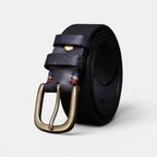 Ceinture Cuir Pleine Fleur Texturé Boucle Laiton Femme | Elvax La Maison de la Ceinture