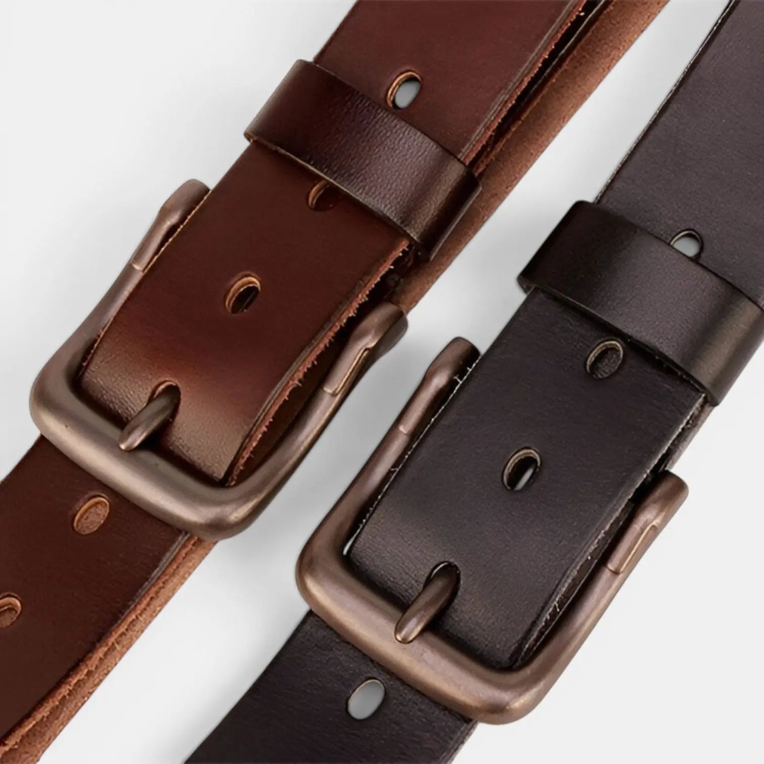 Ceinture Cuir Pleine Fleur Homme Casual Boucle Ardillon | Calvex La Maison de la Ceinture