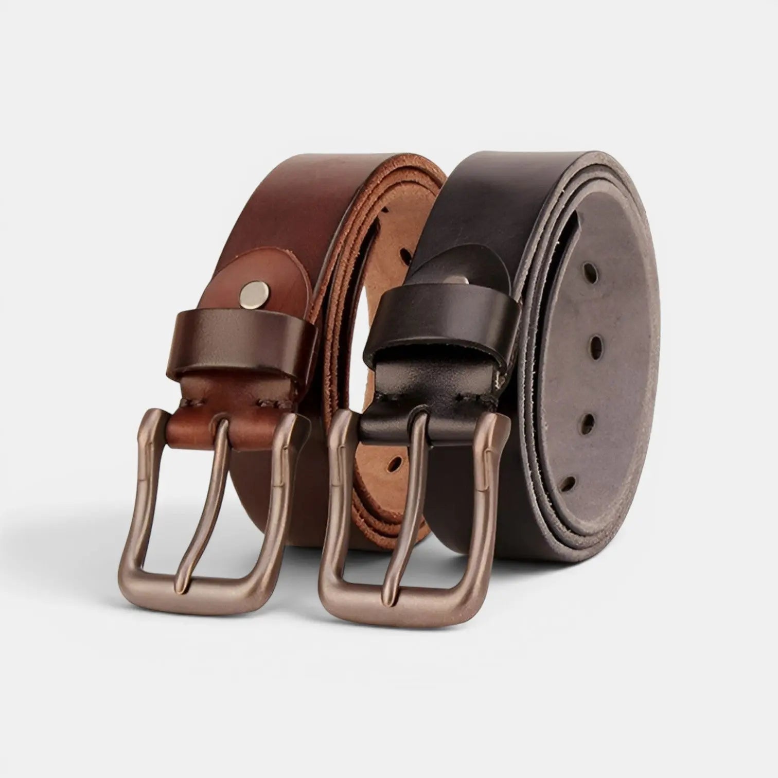 Ceinture Cuir Pleine Fleur Homme Casual Boucle Ardillon | Calvex La Maison de la Ceinture