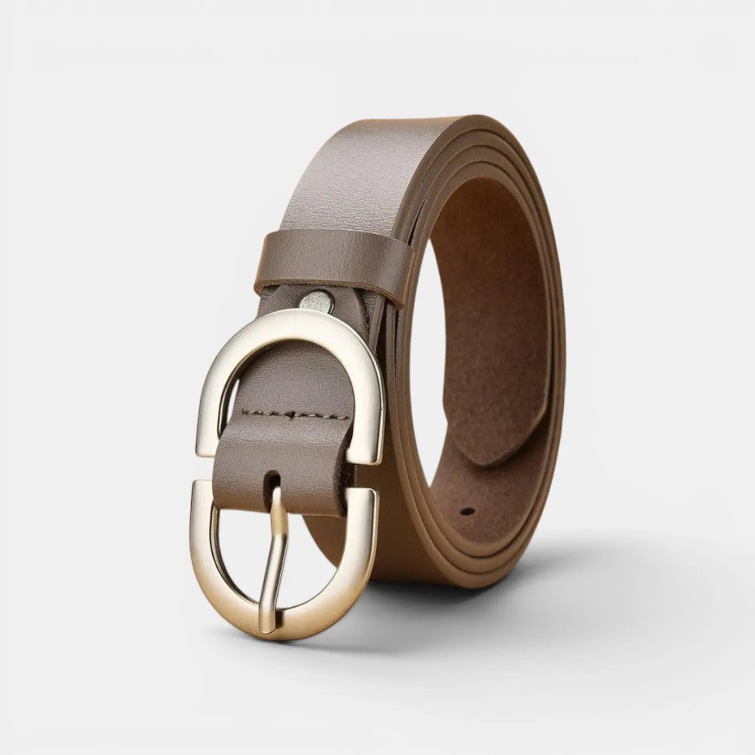 Ceinture Cuir Lisse Fine Boucle Ardillon Ovale Femme | Lovar La Maison de la Ceinture
