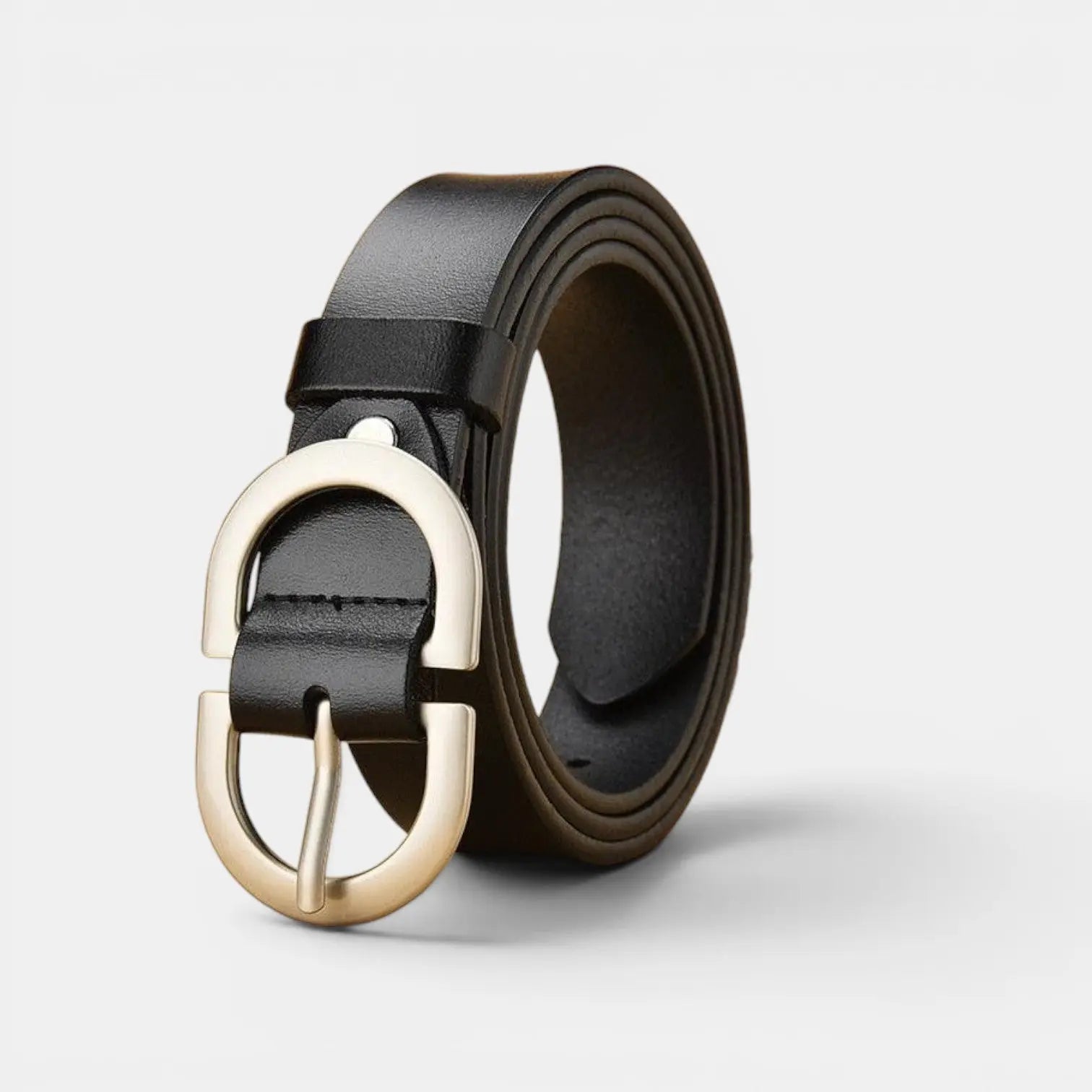 Ceinture Cuir Lisse Fine Boucle Ardillon Ovale Femme | Lovar La Maison de la Ceinture