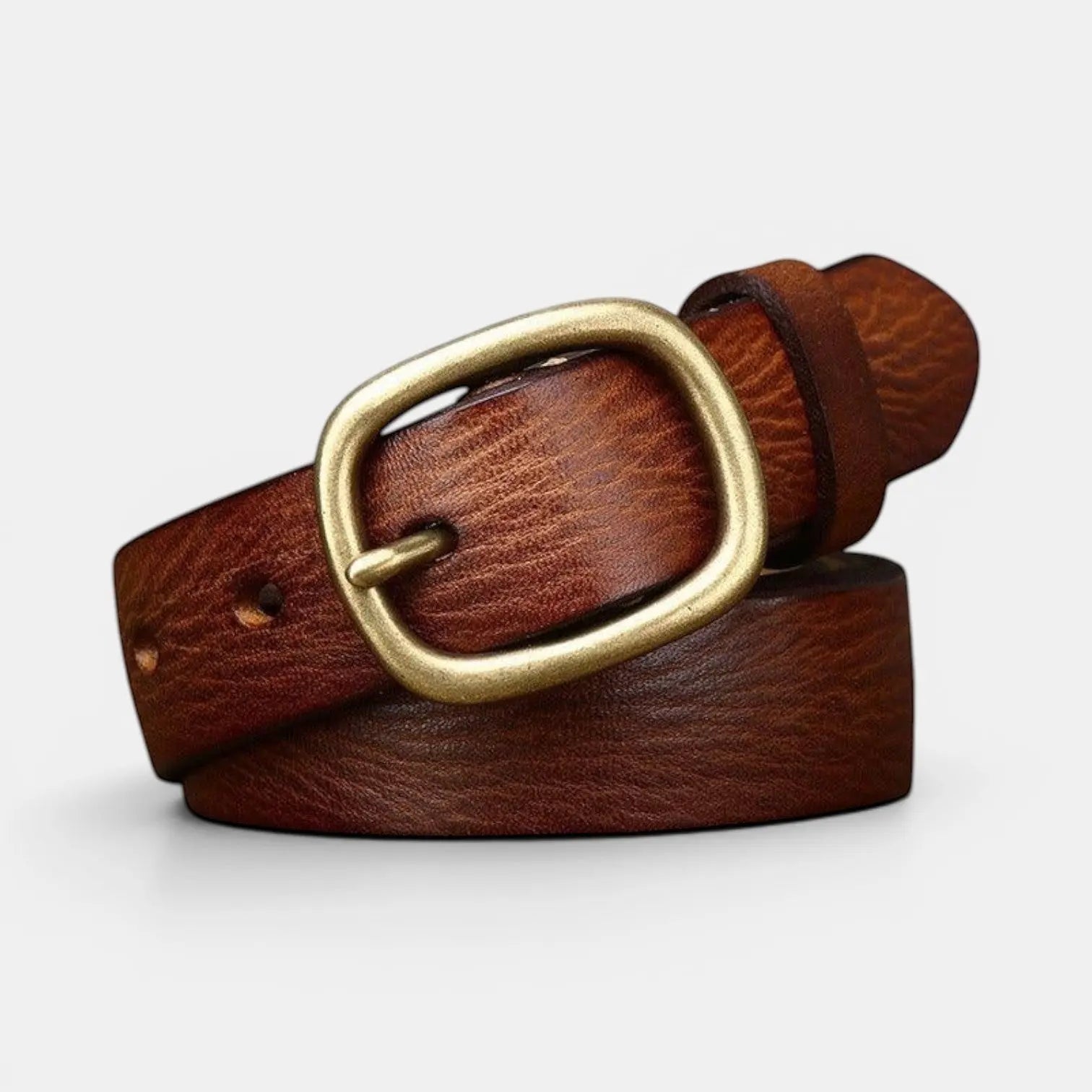 Ceinture Fine Cuir Pleine Fleur Femme Aspect Vieilli | Valnex La Maison de la Ceinture