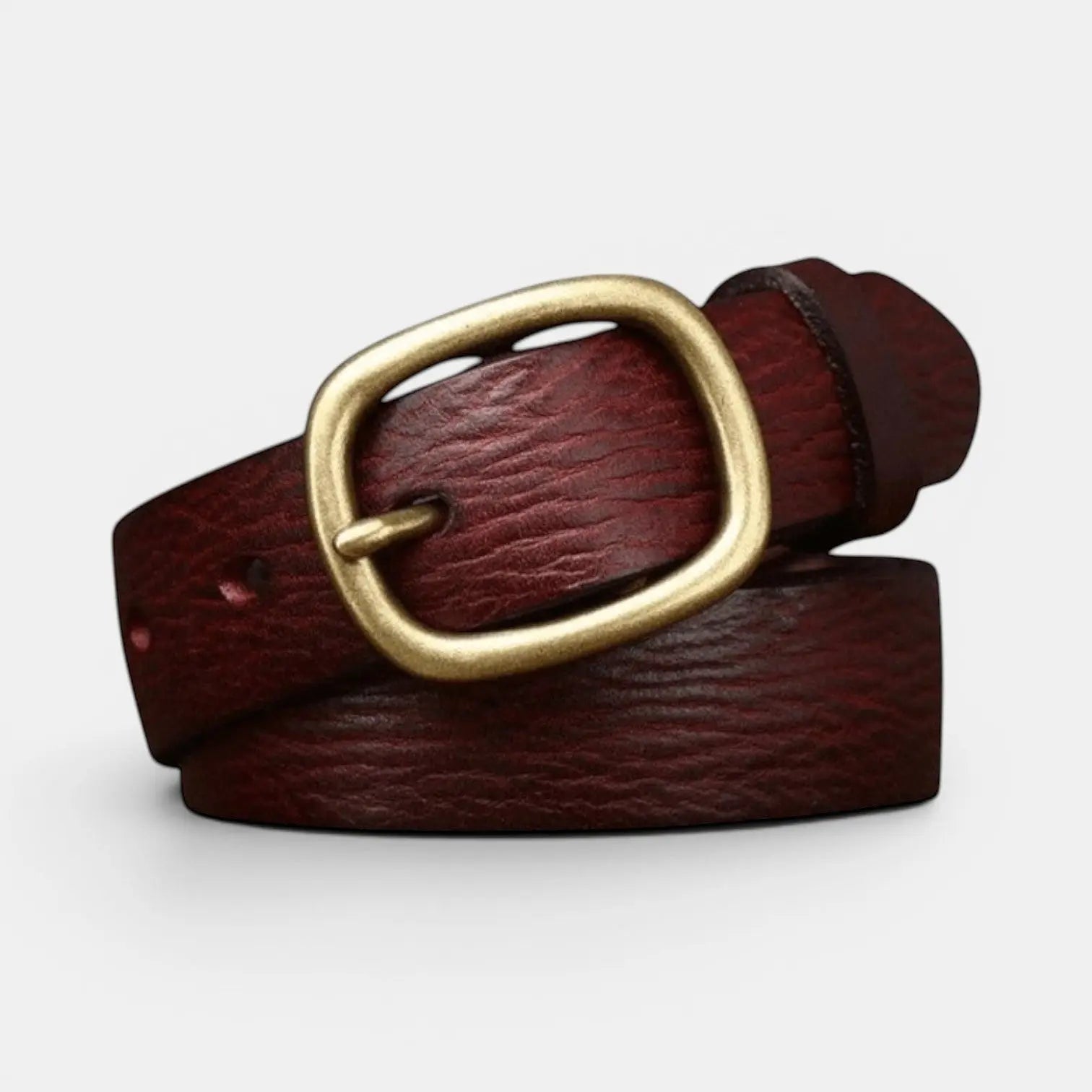 Ceinture Fine Cuir Pleine Fleur Femme Aspect Vieilli | Valnex La Maison de la Ceinture