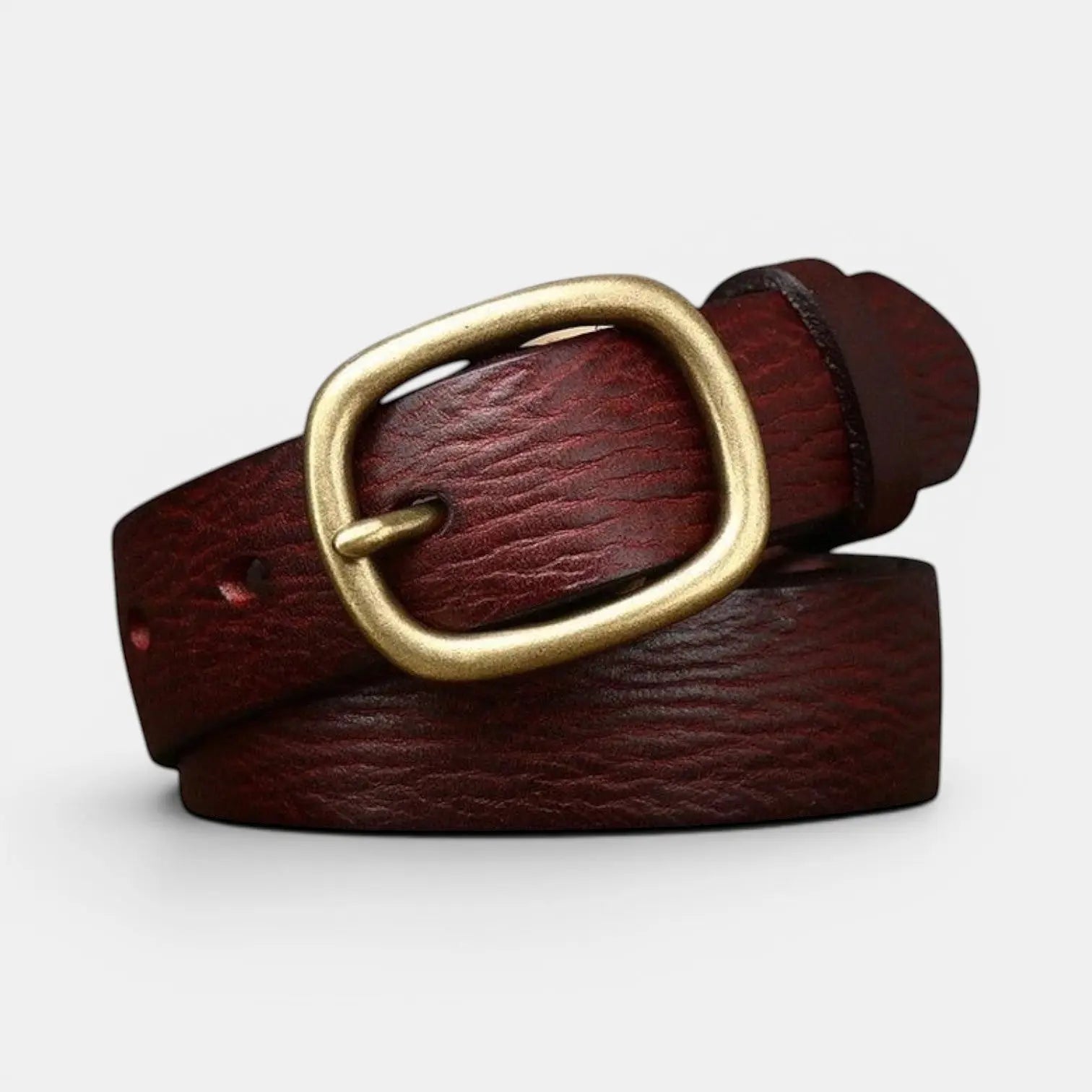 Ceinture Fine Cuir Pleine Fleur Femme Aspect Vieilli | Valnex La Maison de la Ceinture
