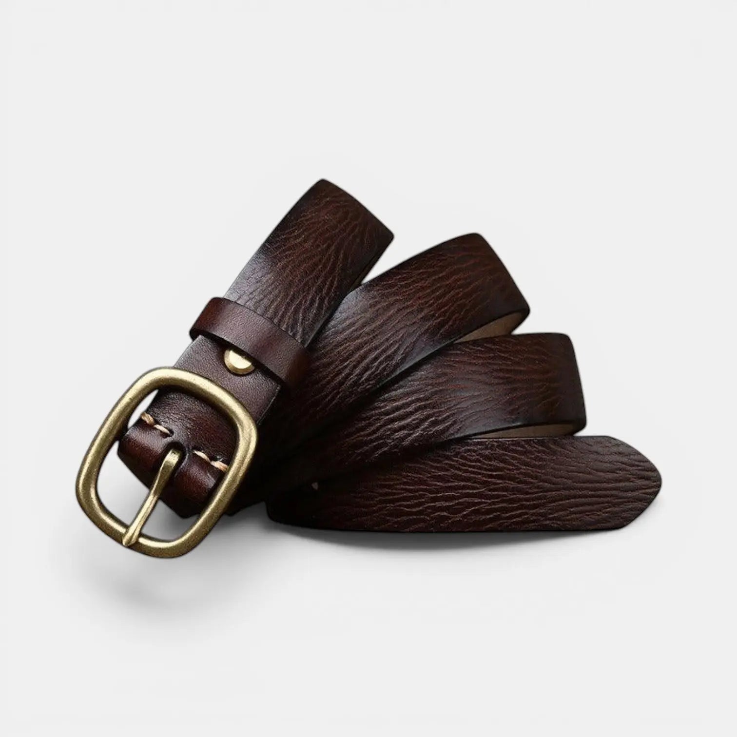 Ceinture Fine Cuir Pleine Fleur Femme Aspect Vieilli | Valnex La Maison de la Ceinture
