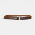 Ceinture Fine Cuir Lisse Femme Boucle Arrondie Dorée | Ornex La Maison de la Ceinture