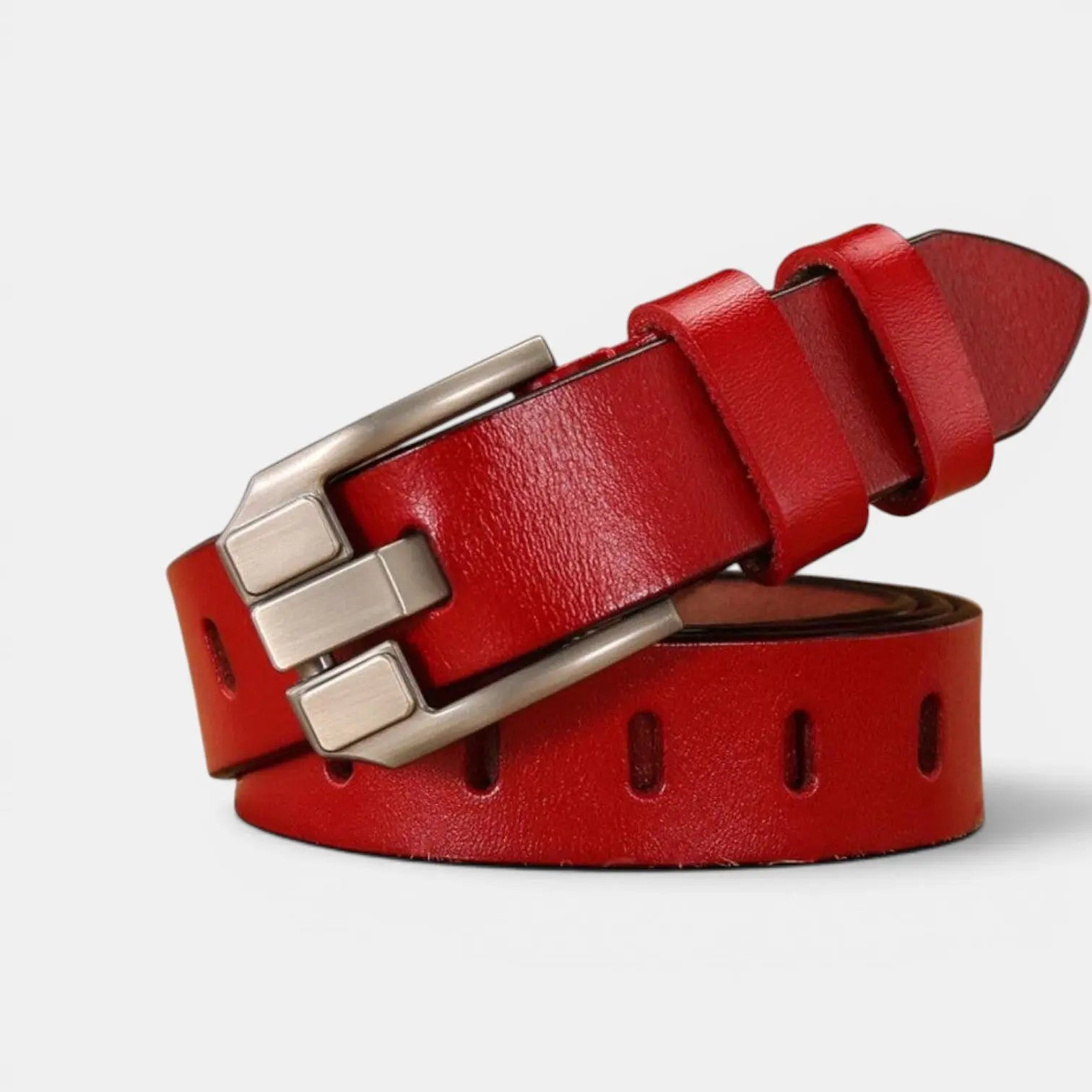 Ceinture Cuir Lisse Femme Boucle Rectangulaire Ardillon | Rolvex La Maison de la Ceinture