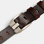 Ceinture Cuir Lisse Femme Boucle Rectangulaire Ardillon | Rolvex La Maison de la Ceinture
