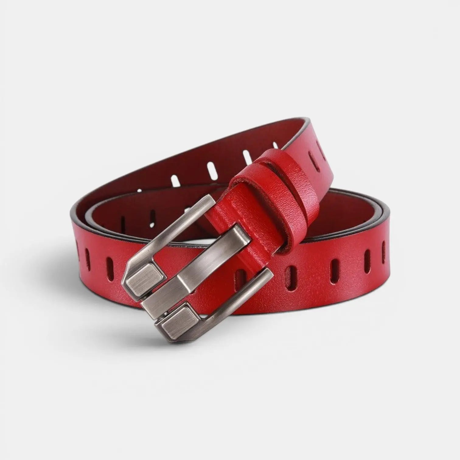 Ceinture Cuir Lisse Femme Boucle Rectangulaire Ardillon | Rolvex La Maison de la Ceinture