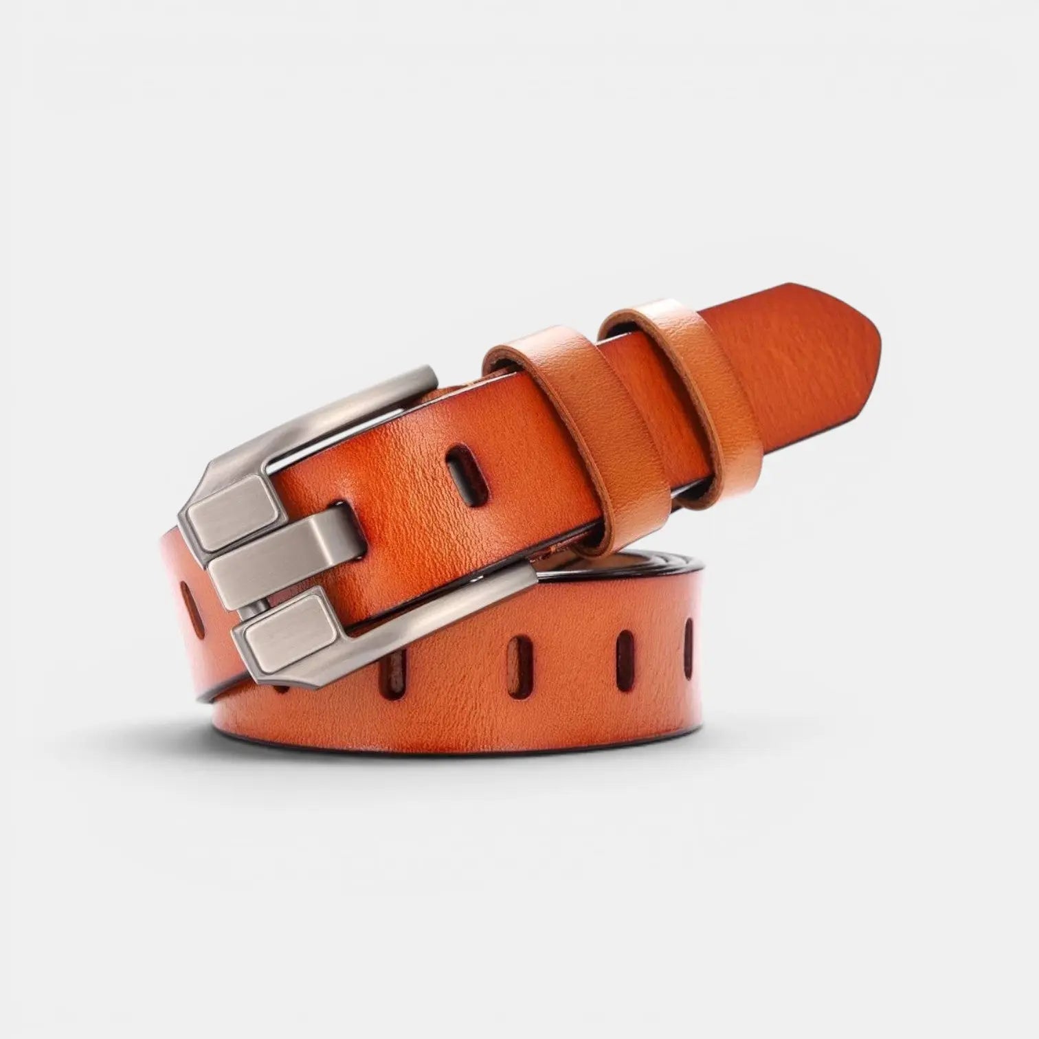 Ceinture Cuir Lisse Femme Boucle Rectangulaire Ardillon | Rolvex La Maison de la Ceinture