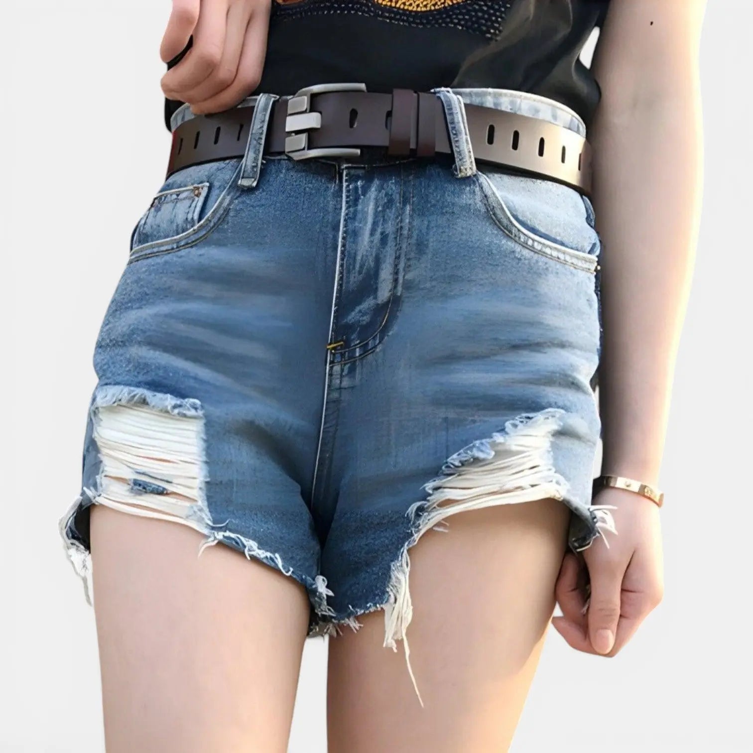 Ceinture Cuir Lisse Femme Boucle Rectangulaire Ardillon | Rolvex La Maison de la Ceinture