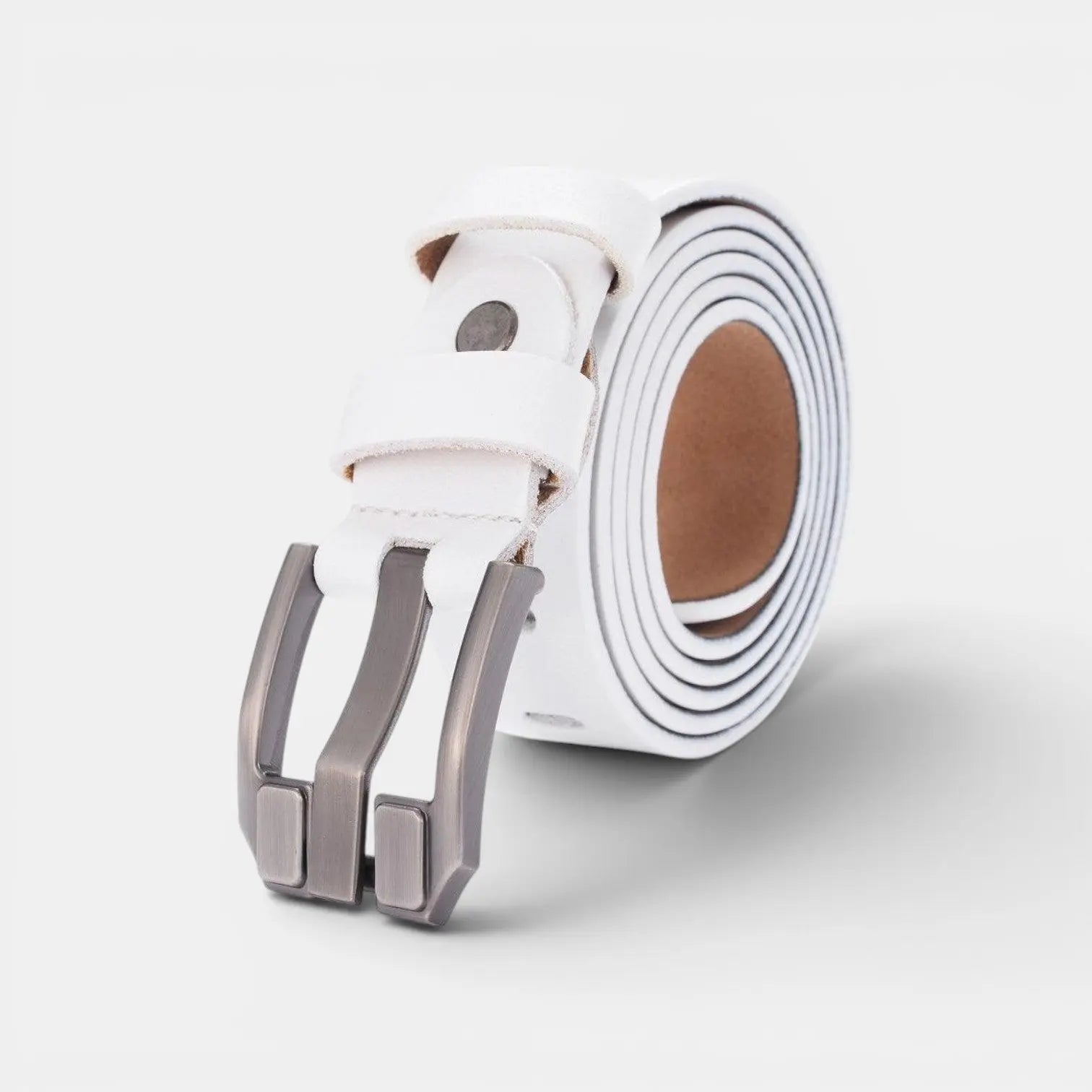 Ceinture Cuir Lisse Femme Boucle Rectangulaire Ardillon | Rolvex La Maison de la Ceinture