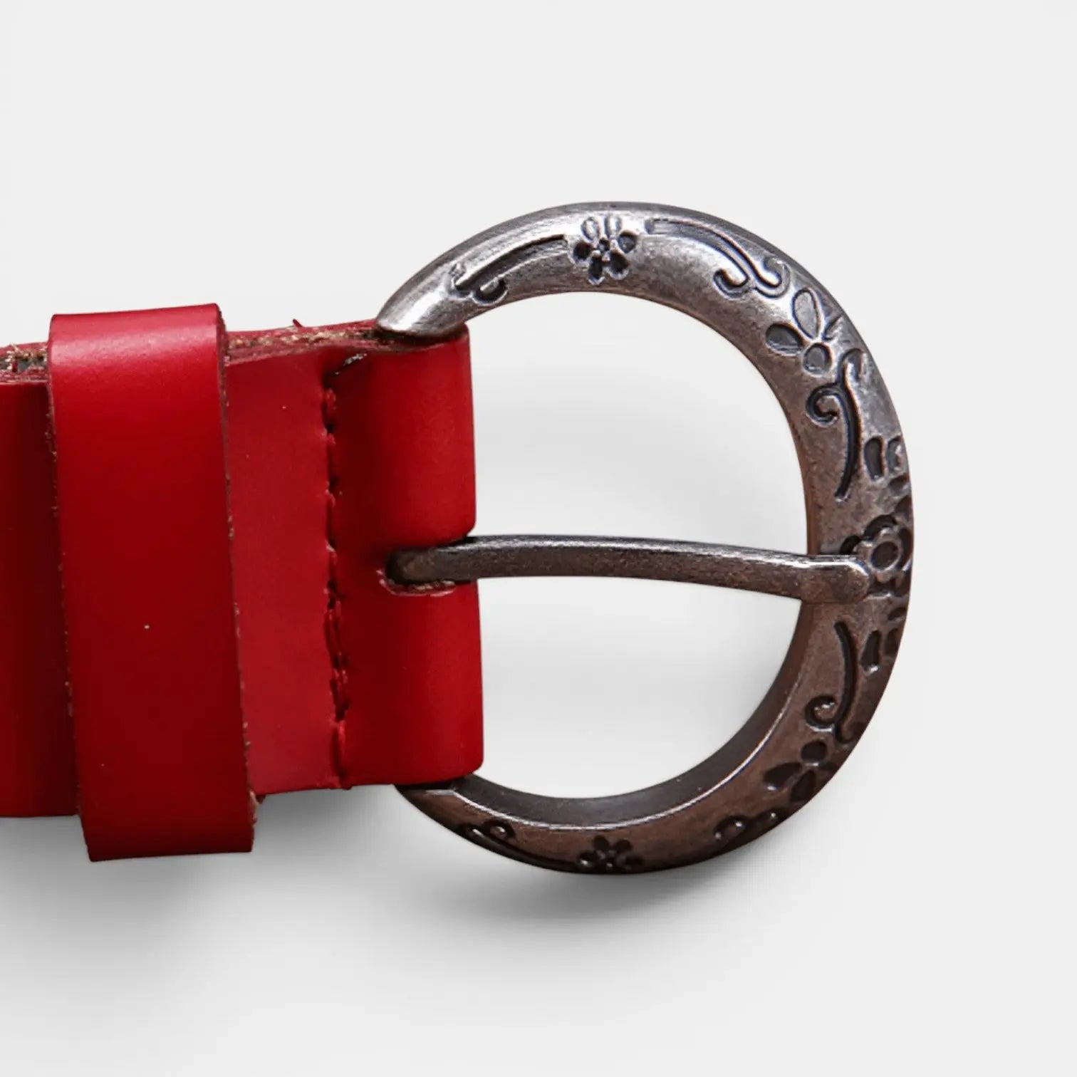 Ceinture Cuir Ajouré Femme Bohème Boucle Ronde Décorée | Ajolvex La Maison de la Ceinture