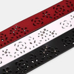 Ceinture Cuir Ajouré Femme Bohème Boucle Ronde Décorée | Ajolvex La Maison de la Ceinture