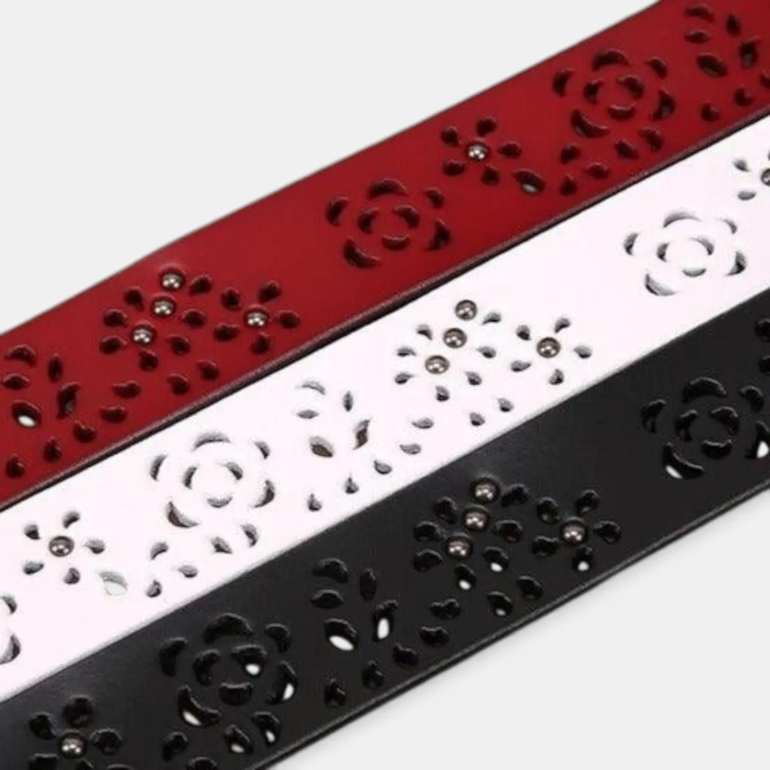 Ceinture Cuir Ajouré Femme Bohème Boucle Ronde Décorée | Ajolvex La Maison de la Ceinture