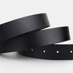 Ceinture Classique Cuir Lisse Boucle Arrondie Dorée Femme | Lorvan La Maison de la Ceinture