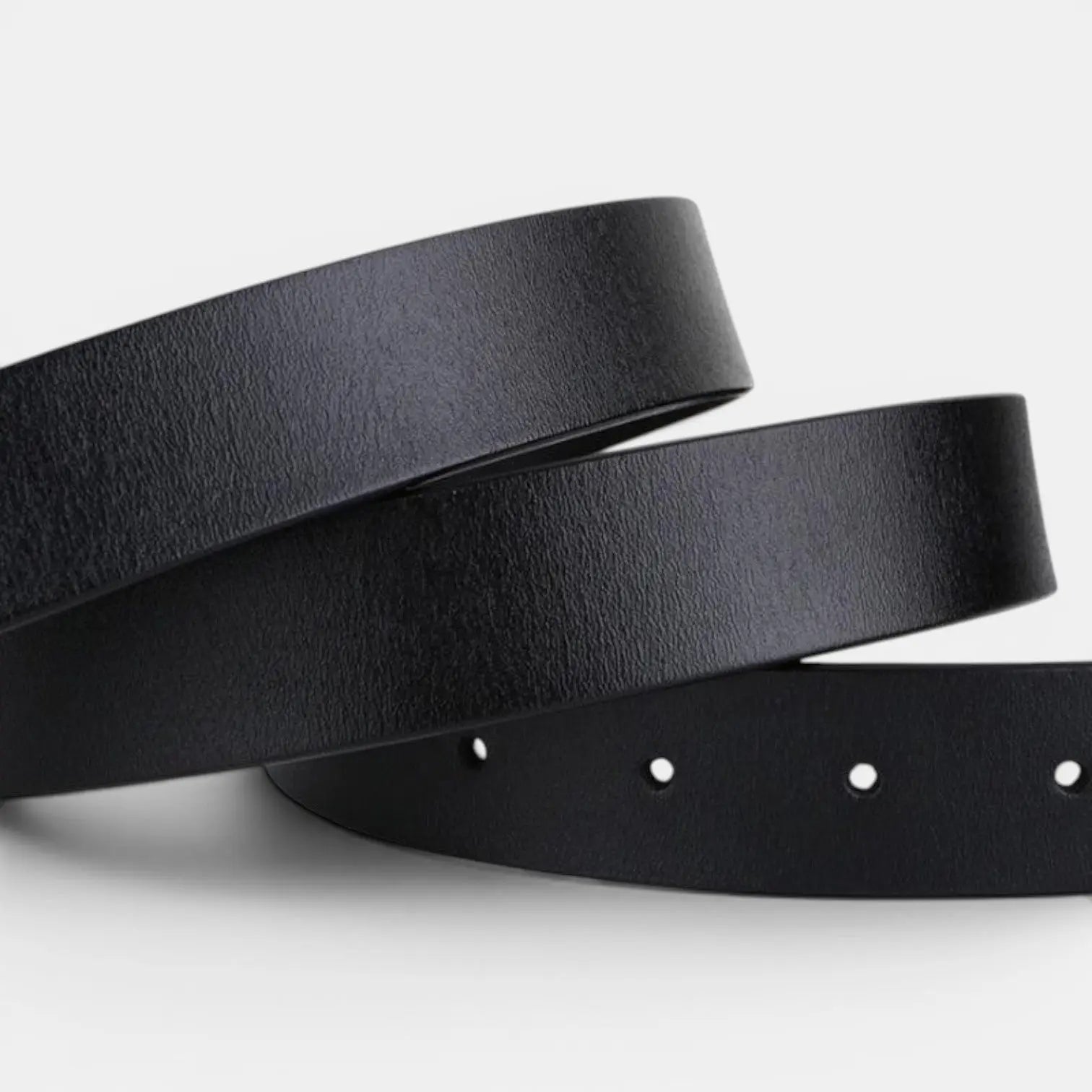 Ceinture Classique Cuir Lisse Boucle Arrondie Dorée Femme | Lorvan La Maison de la Ceinture