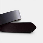 Ceinture Cuir Lisse Boucle Clip Dorée Arrondie Femme | Clivox La Maison de la Ceinture