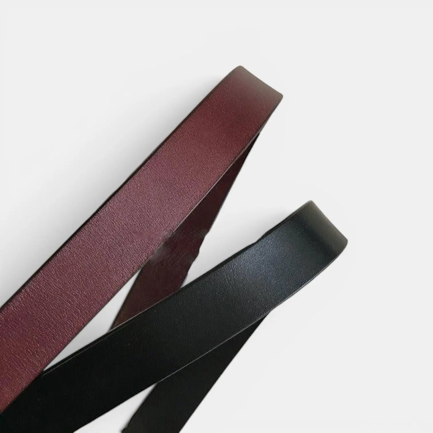 Ceinture Cuir Lisse Femme Boucle Ovale Dorée Ardillon | Fenora La Maison de la Ceinture