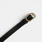 Ceinture Cuir Lisse Femme Boucle Ovale Dorée Ardillon | Fenora La Maison de la Ceinture