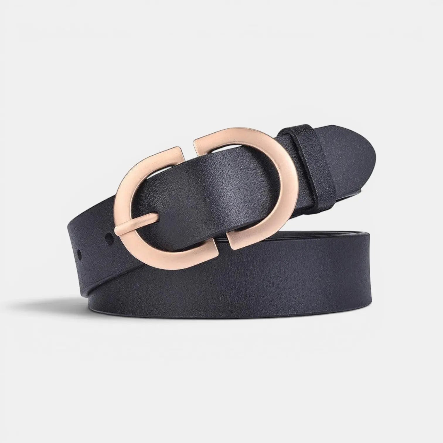 Ceinture Cuir Lisse Femme Boucle Ovale Dorée Ardillon | Fenora La Maison de la Ceinture