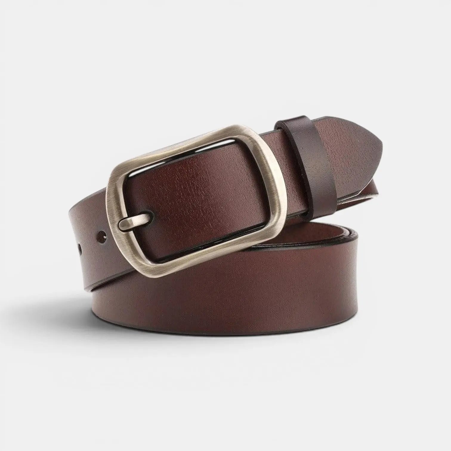 Ceinture en Cuir Lisse Boucle Ardillon Arrondie Femme | Arlica La Maison de la Ceinture