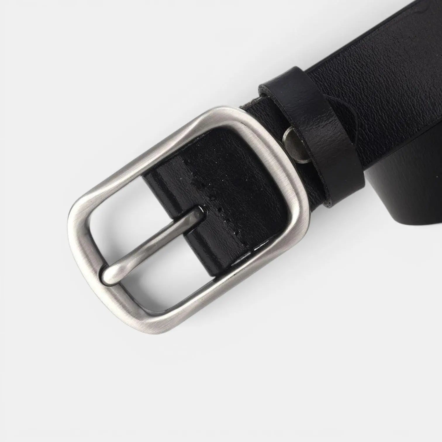 Ceinture en Cuir Lisse Boucle Ardillon Arrondie Femme | Arlica La Maison de la Ceinture