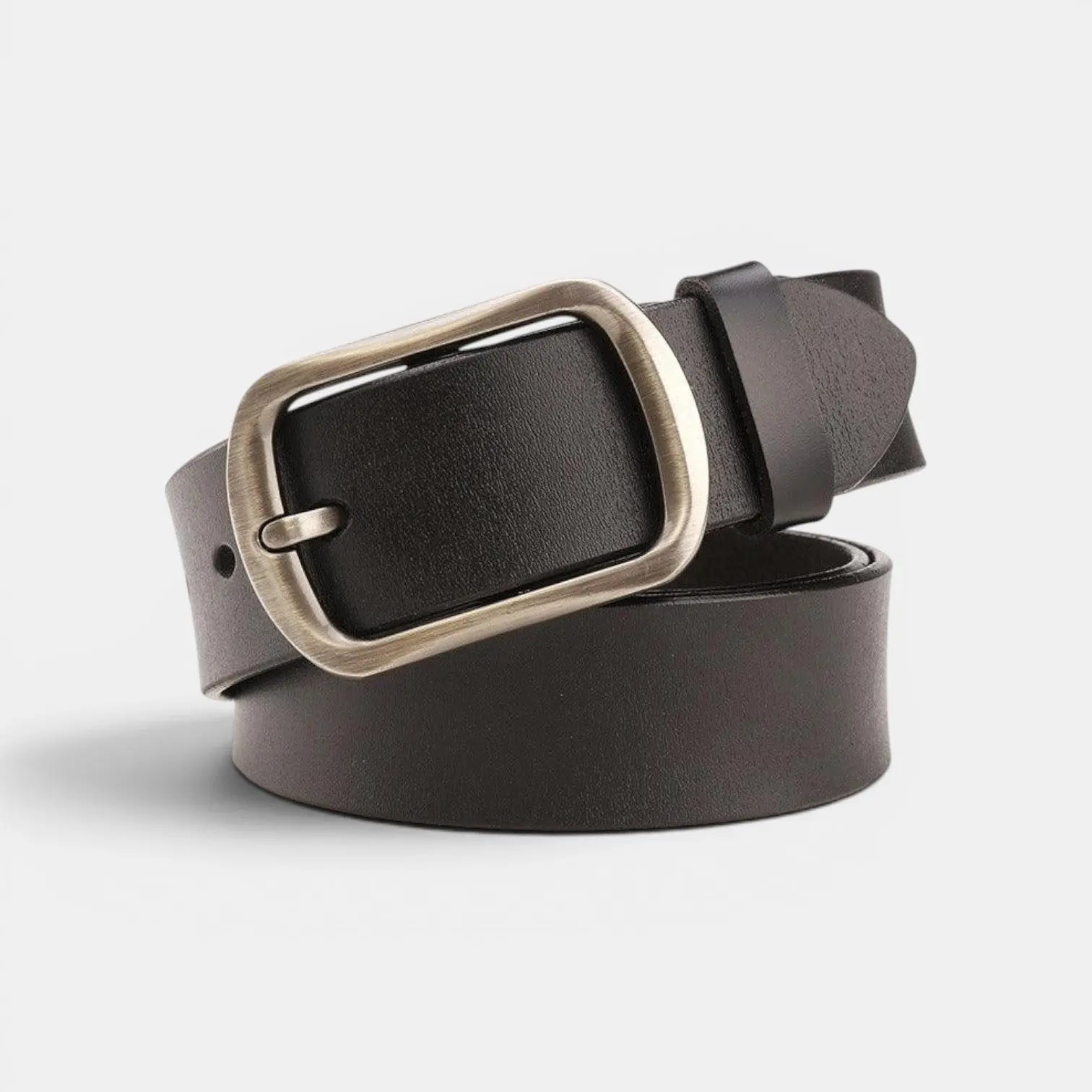 Ceinture en Cuir Lisse Boucle Ardillon Arrondie Femme | Arlica La Maison de la Ceinture