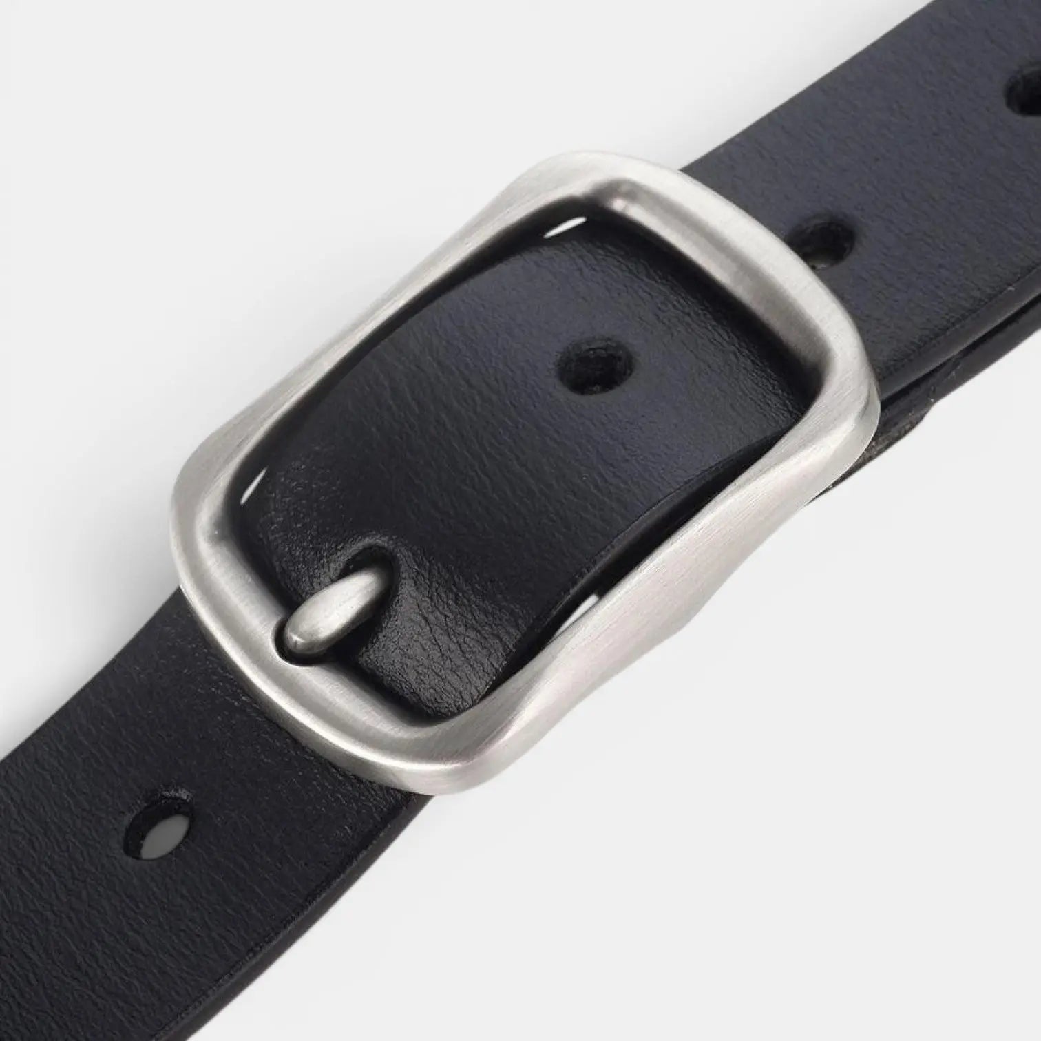 Ceinture en Cuir Lisse Boucle Ardillon Arrondie Femme | Arlica La Maison de la Ceinture