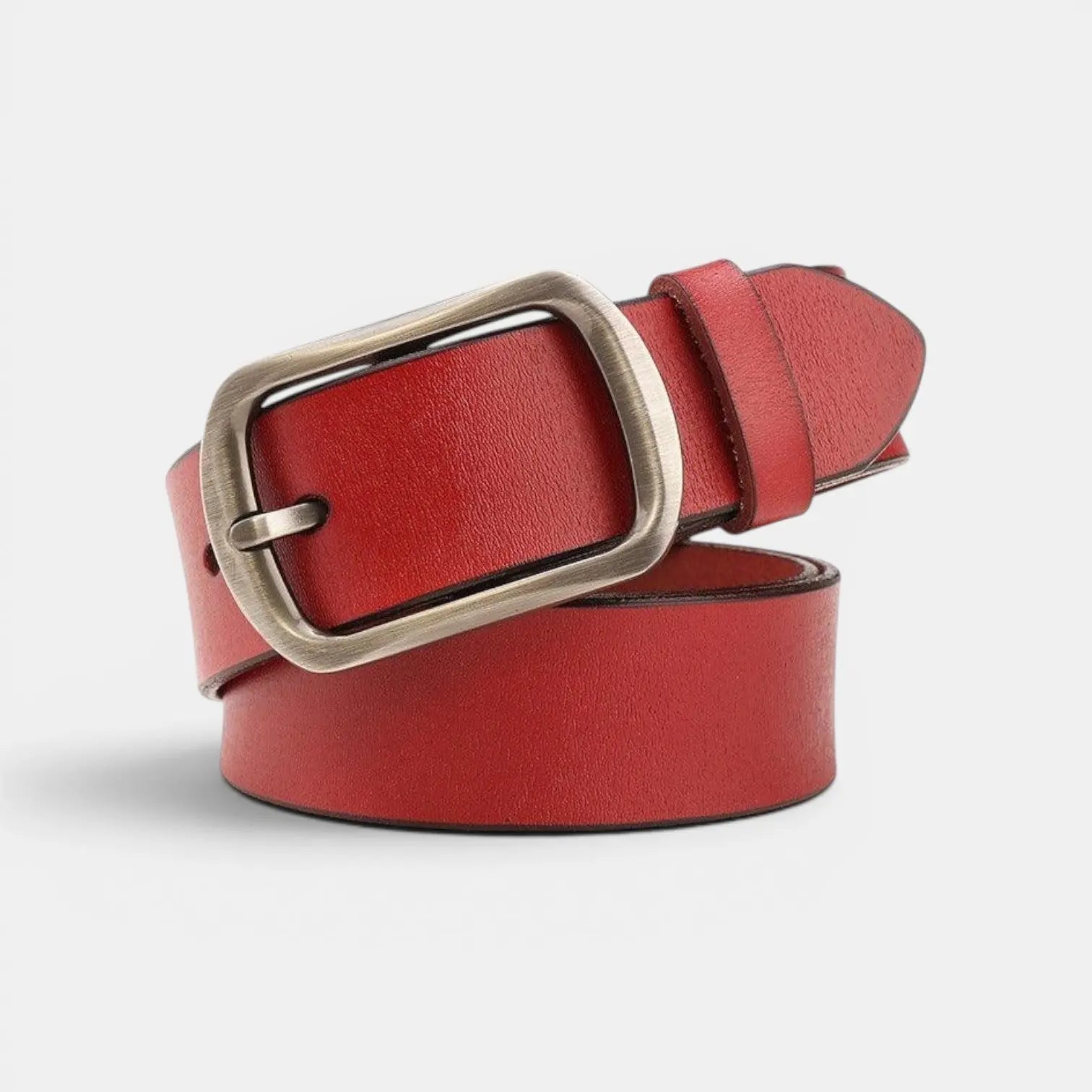 Ceinture en Cuir Lisse Boucle Ardillon Arrondie Femme | Arlica La Maison de la Ceinture