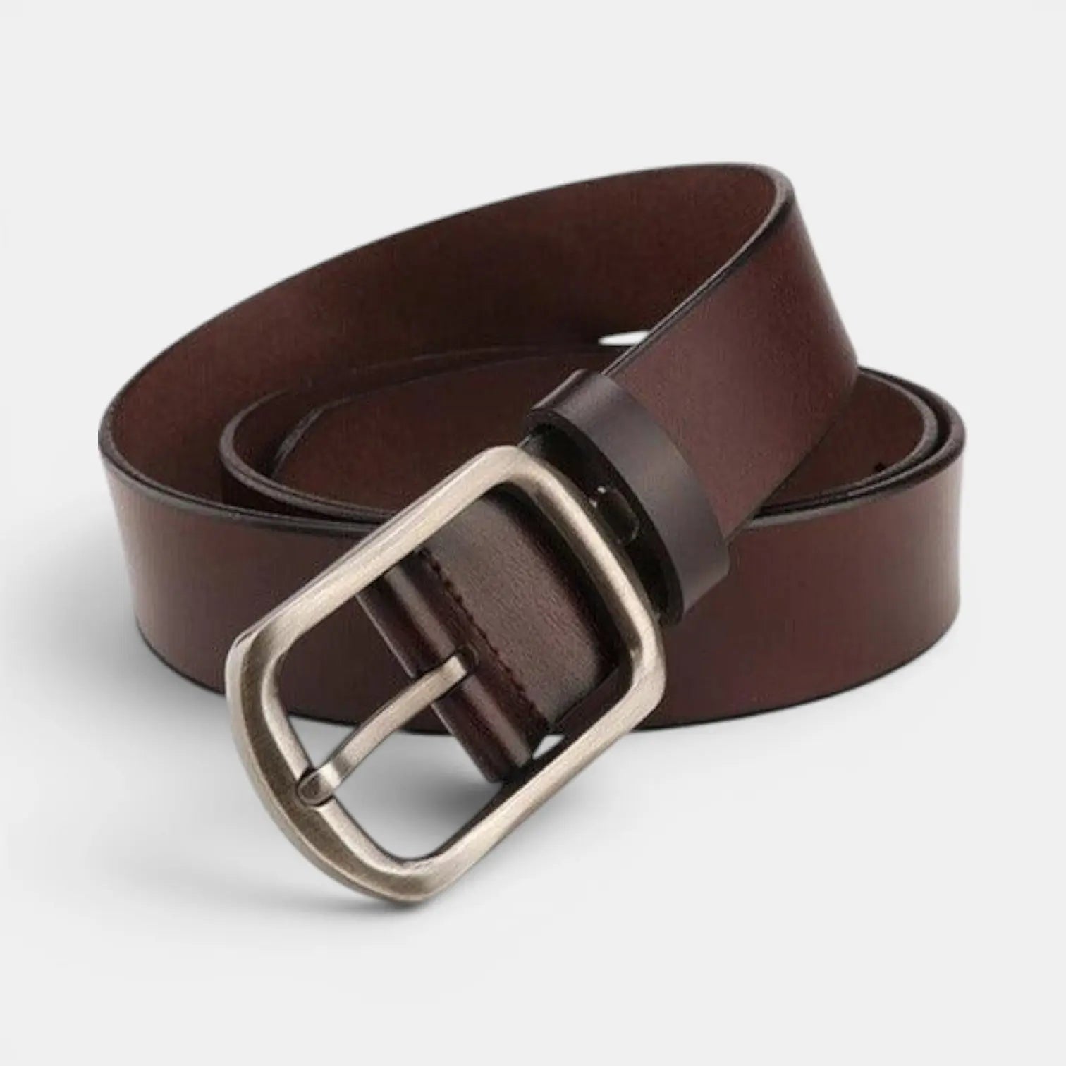 Ceinture en Cuir Lisse Boucle Ardillon Arrondie Femme | Arlica La Maison de la Ceinture