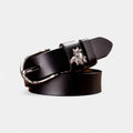 Ceinture Cuir Femme Fine Boucle Ardillon Décorée Feuillage | Selvax La Maison de la Ceinture
