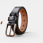 Ceinture Cuir Lisse Fine Couture Blanche Femme Boucle Ardillon | Nestax La Maison de la Ceinture