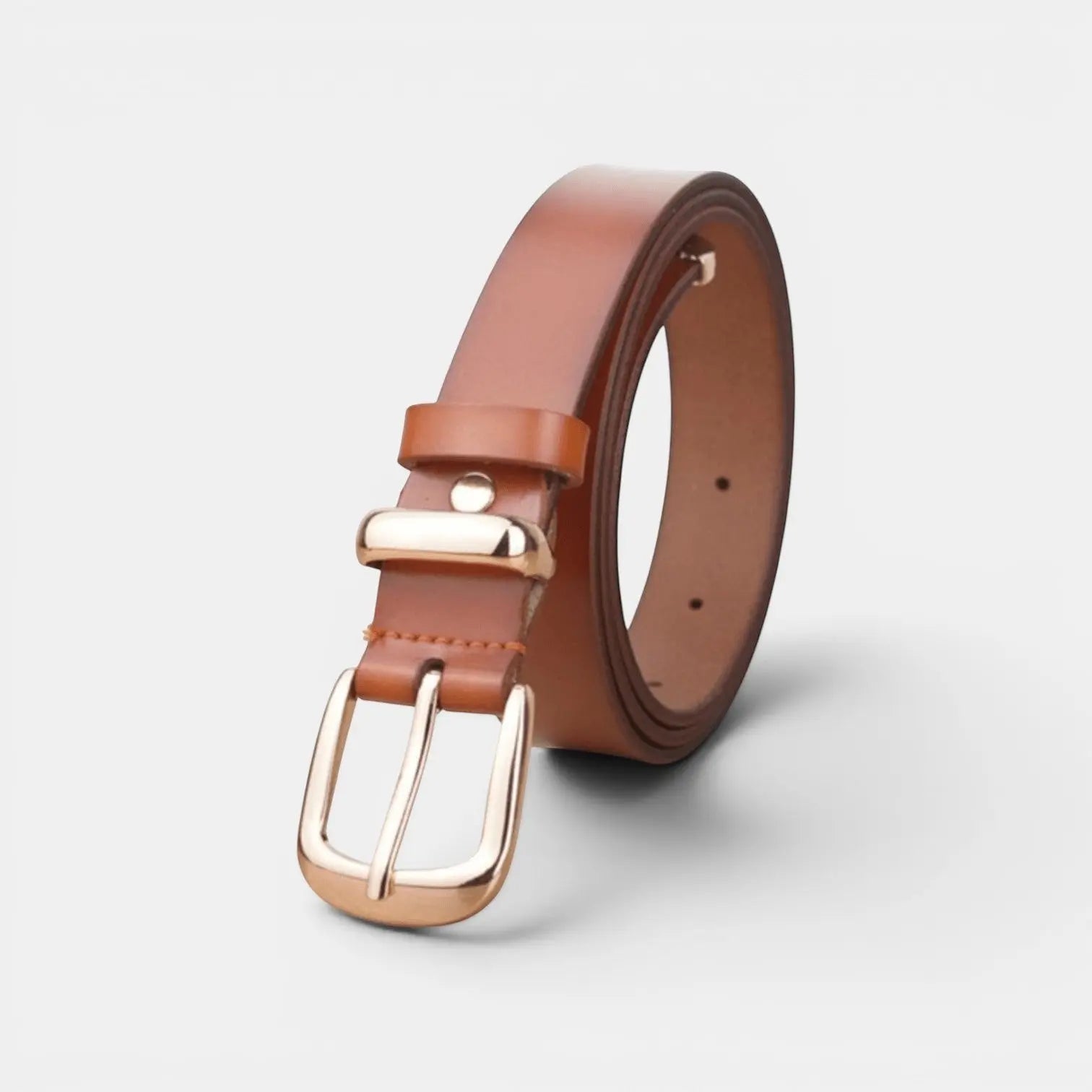 Ceinture Cuir Fine Boucle Ardillon Dorée Femme | Dorvex La Maison de la Ceinture