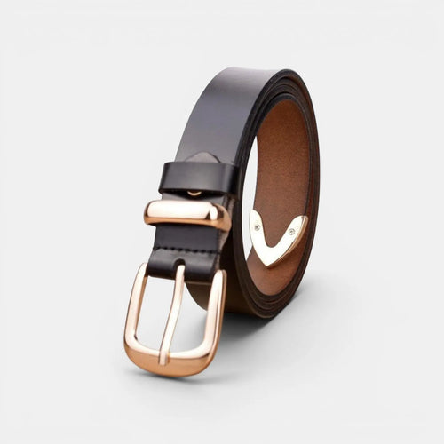 Ceinture Cuir Fine Boucle Ardillon Dorée Femme | Dorvex La Maison de la Ceinture