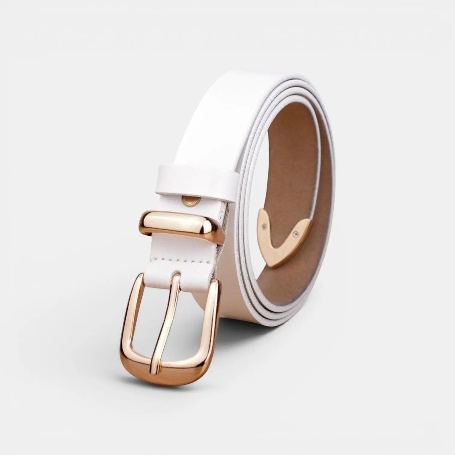 Ceinture Cuir Fine Boucle Ardillon Dorée Femme | Dorvex La Maison de la Ceinture