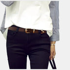Ceinture Cuir Fine Boucle Ardillon Dorée Femme | Dorvex La Maison de la Ceinture