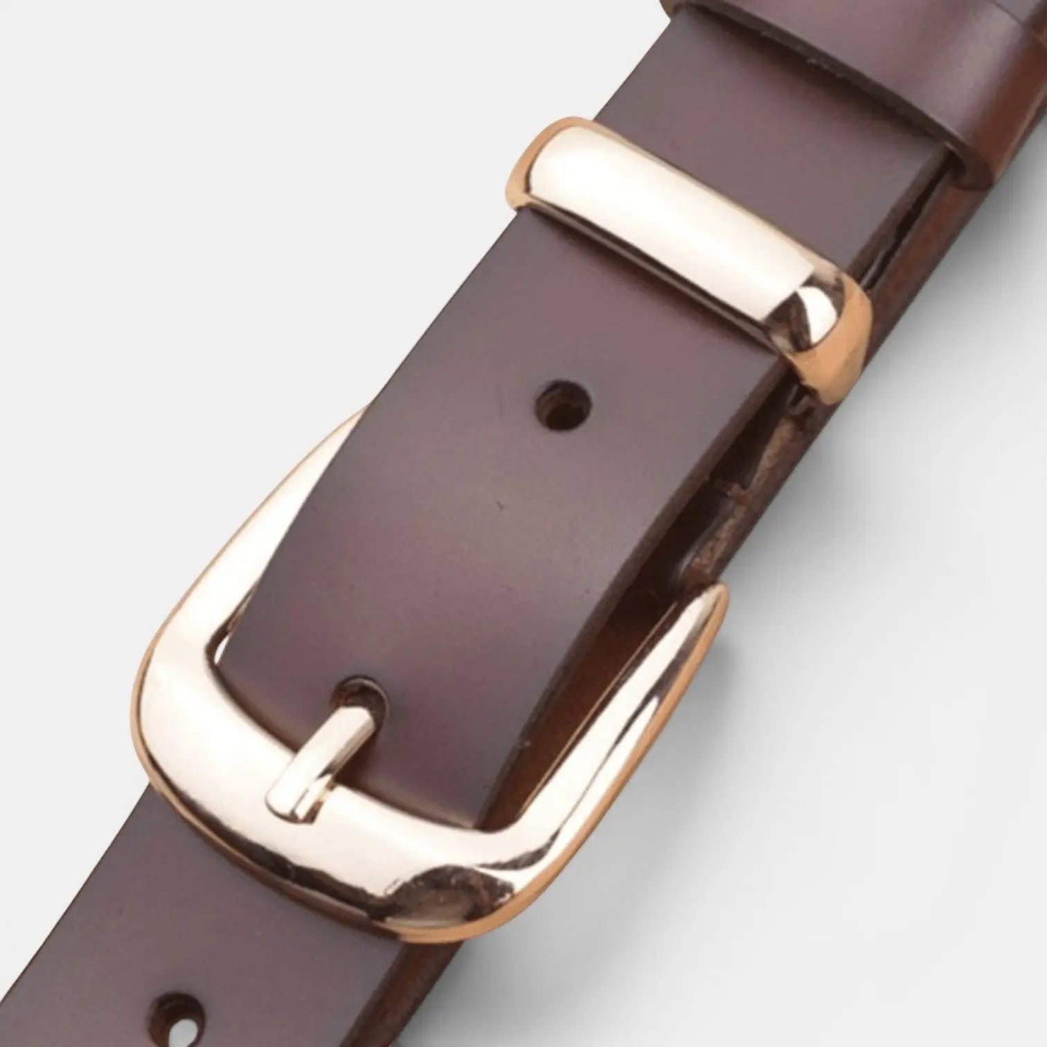 Ceinture Cuir Fine Boucle Ardillon Dorée Femme | Dorvex La Maison de la Ceinture