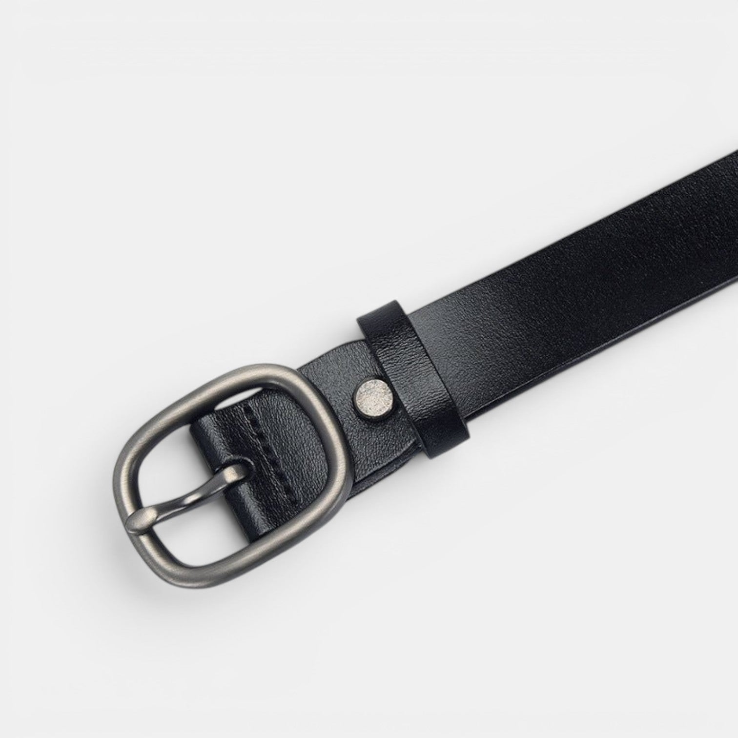 Ceinture Cuir Femme Boucle Ovale Bordeaux | Norvelle