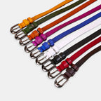 Ceinture Fine en Cuir Texturée Femme Boucle Arrondie | Filvex La Maison de la Ceinture