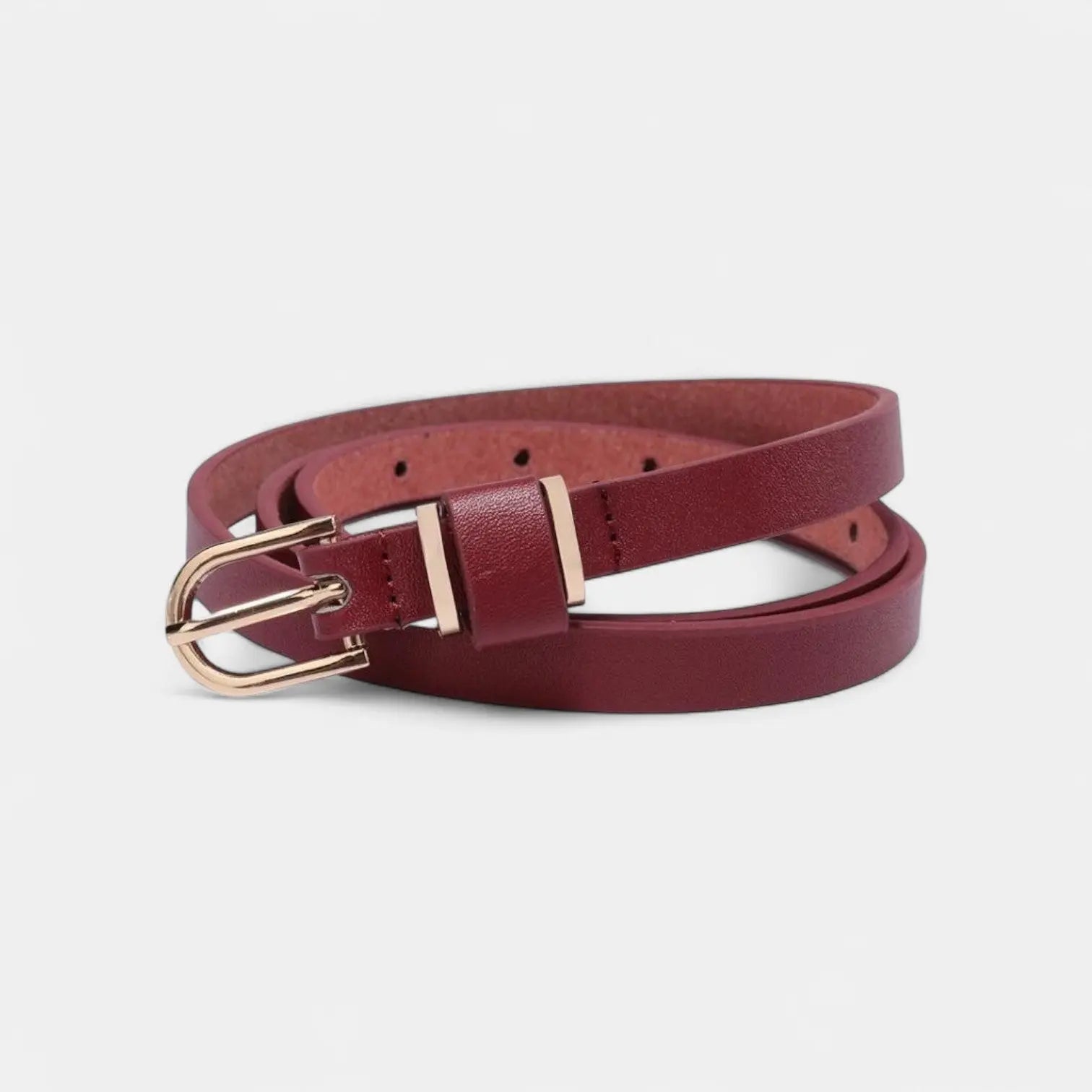 Ceinture Fine Cuir Femme Boucle Ardillon Dorée 7 Coloris | Gilvex La Maison de la Ceinture