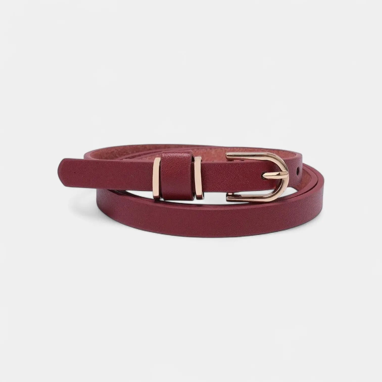 Ceinture Fine Cuir Femme Boucle Ardillon Dorée 7 Coloris | Gilvex La Maison de la Ceinture