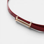 Ceinture Fine Cuir Lisse Femme Boucle en H Dorée | Halvex La Maison de la Ceinture