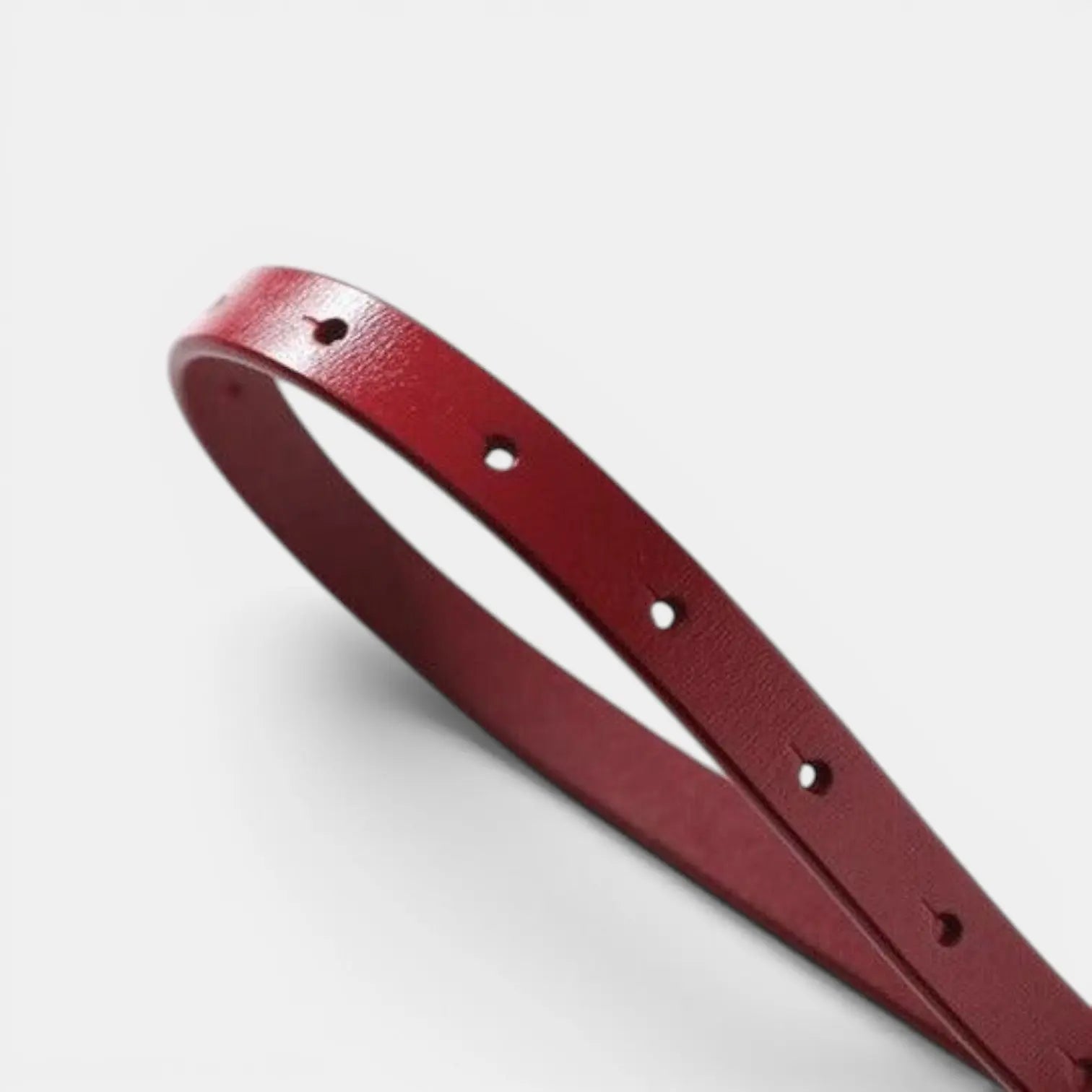 Ceinture Fine Cuir Lisse Femme Boucle en H Dorée | Halvex La Maison de la Ceinture