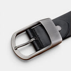Ceinture Cuir Lisse Homme Grande Taille Boucle Arrondie Mate | Dorzex La Maison de la Ceinture